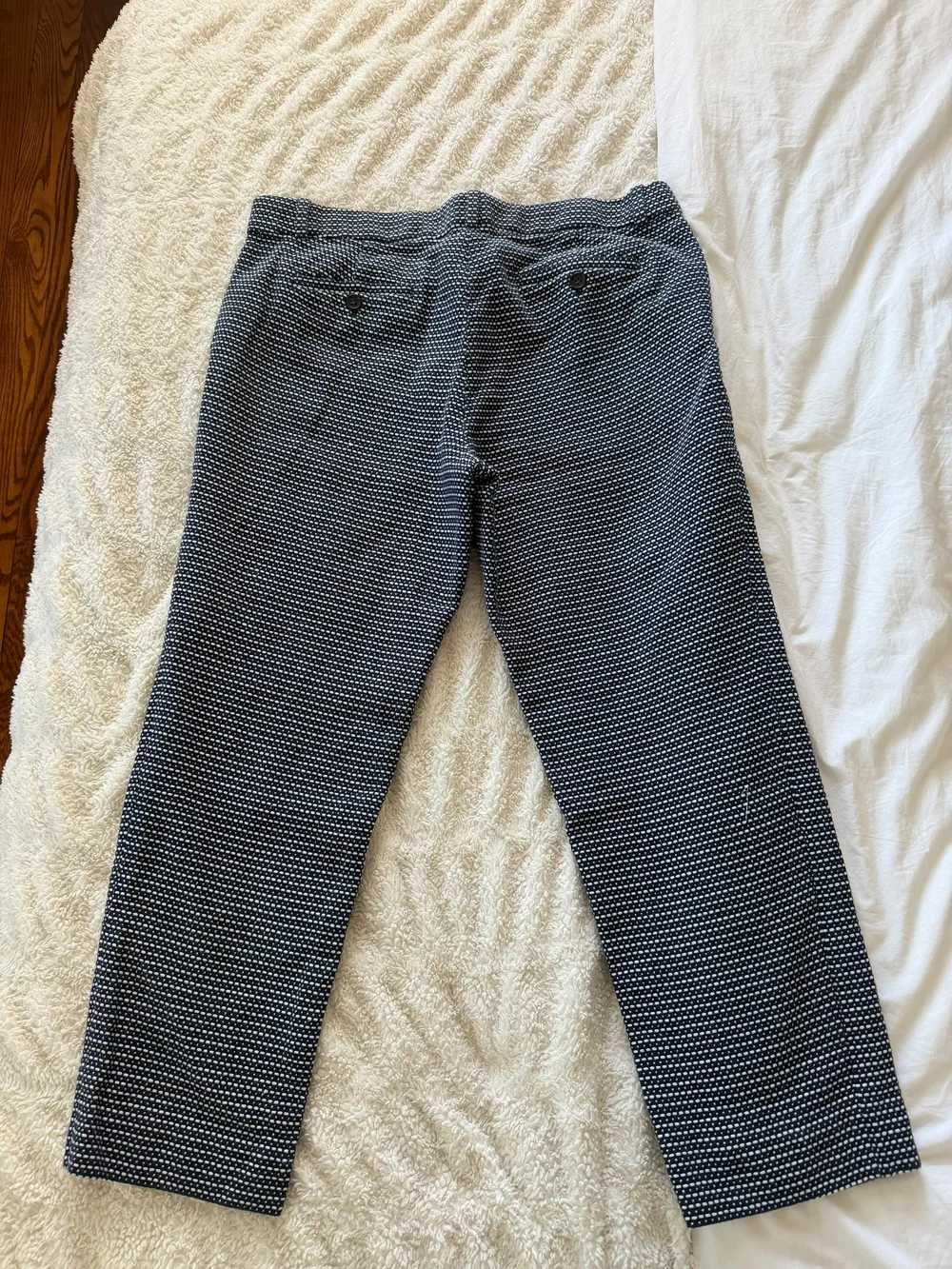 J.Crew Cafe Capri Women's Size 10 Cotton Textured Dot Crop Pants Office Casual